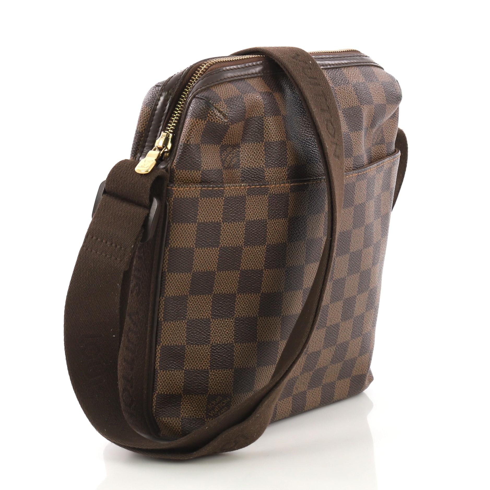 Black Louis Vuitton Trotteur Beaubourg Handbag Damier