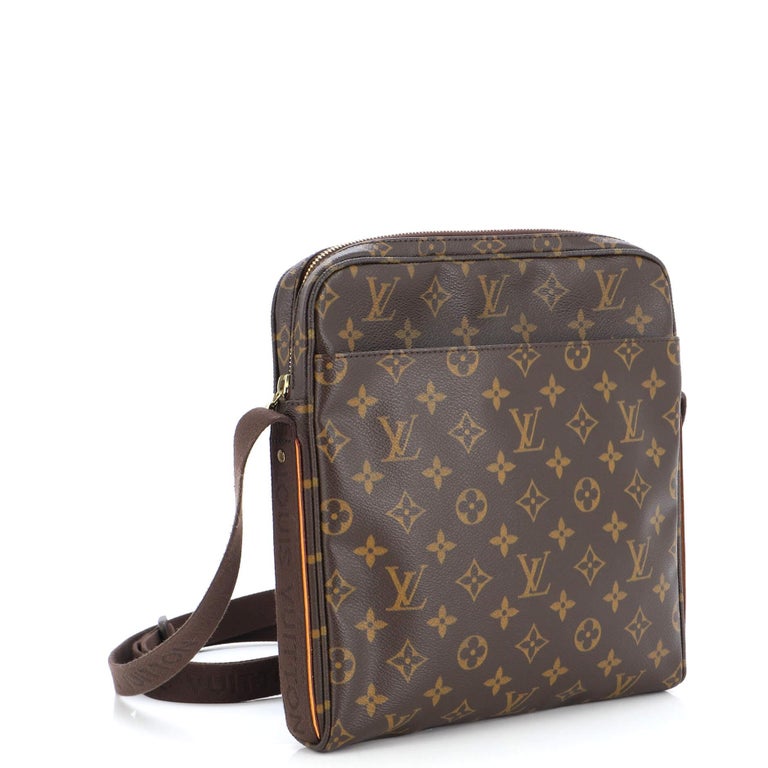 Louis Vuitton - Authenticated Trotteur Handbag - Cloth Brown for Women, Good Condition