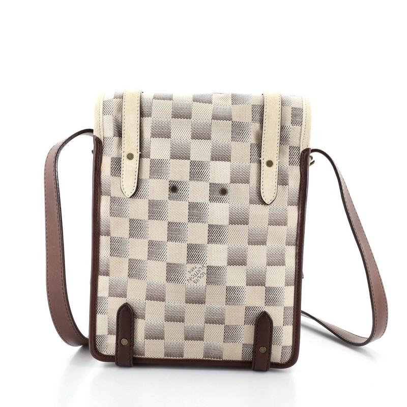 Brown Louis Vuitton Trotteur Handbag Damier Lune