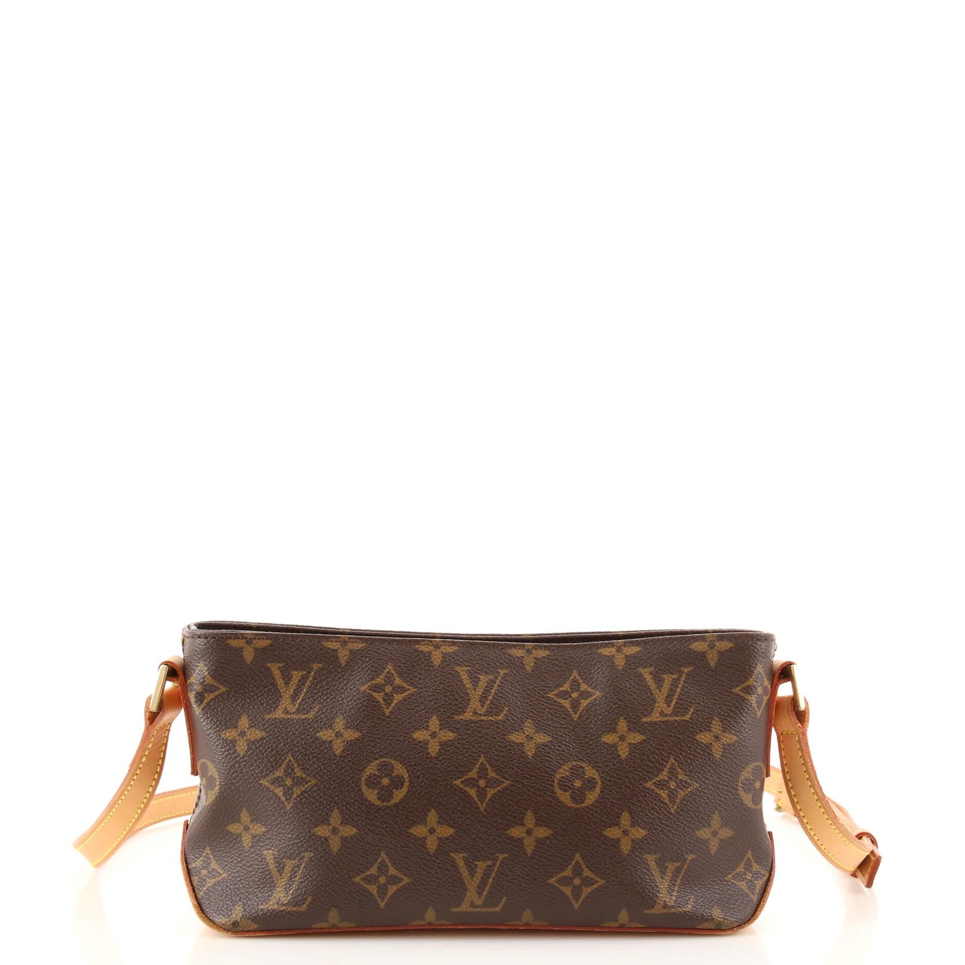 Brown Louis Vuitton Trotteur Handbag Monogram Canvas