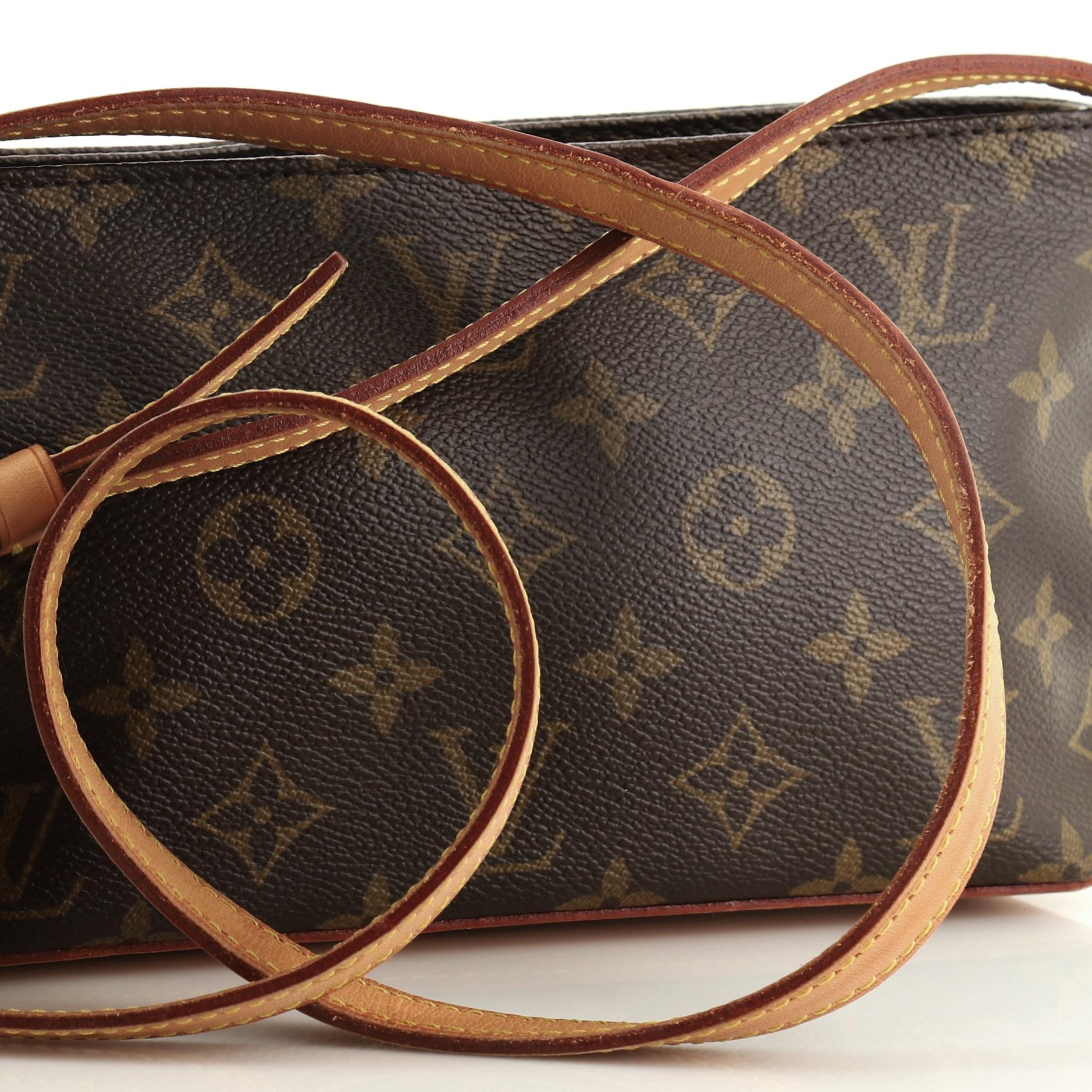 Louis Vuitton Trotteur Handbag Monogram Canvas 1