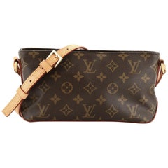 Louis Vuitton Trotteur Handbag Monogram Canvas