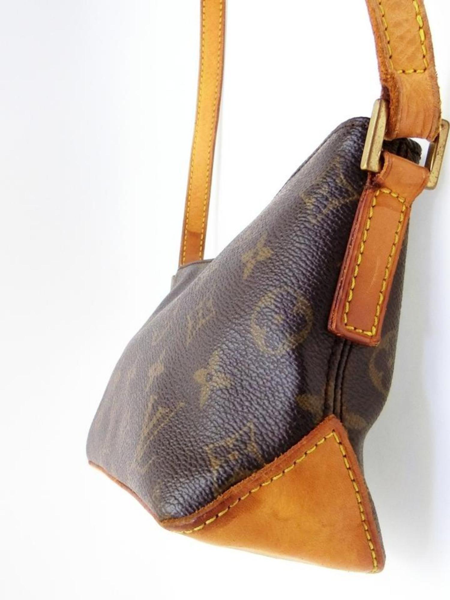 Louis Vuitton Trotteur Monogram 233734 Brown Coated Canvas Cross Body Bag For Sale 1