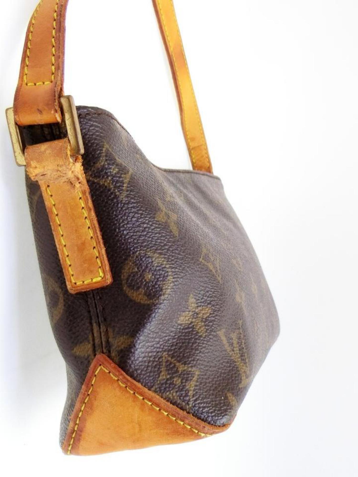 Louis Vuitton Trotteur Monogram 233734 Brown Coated Canvas Cross Body Bag For Sale 2