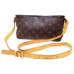 Louis Vuitton Trotteur Monogram 233734 Brown Coated Canvas Cross Body Bag