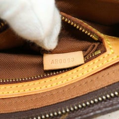 Louis Vuitton Trotteur Monogram 870350 Brown Coated Canvas Cross Body Bag