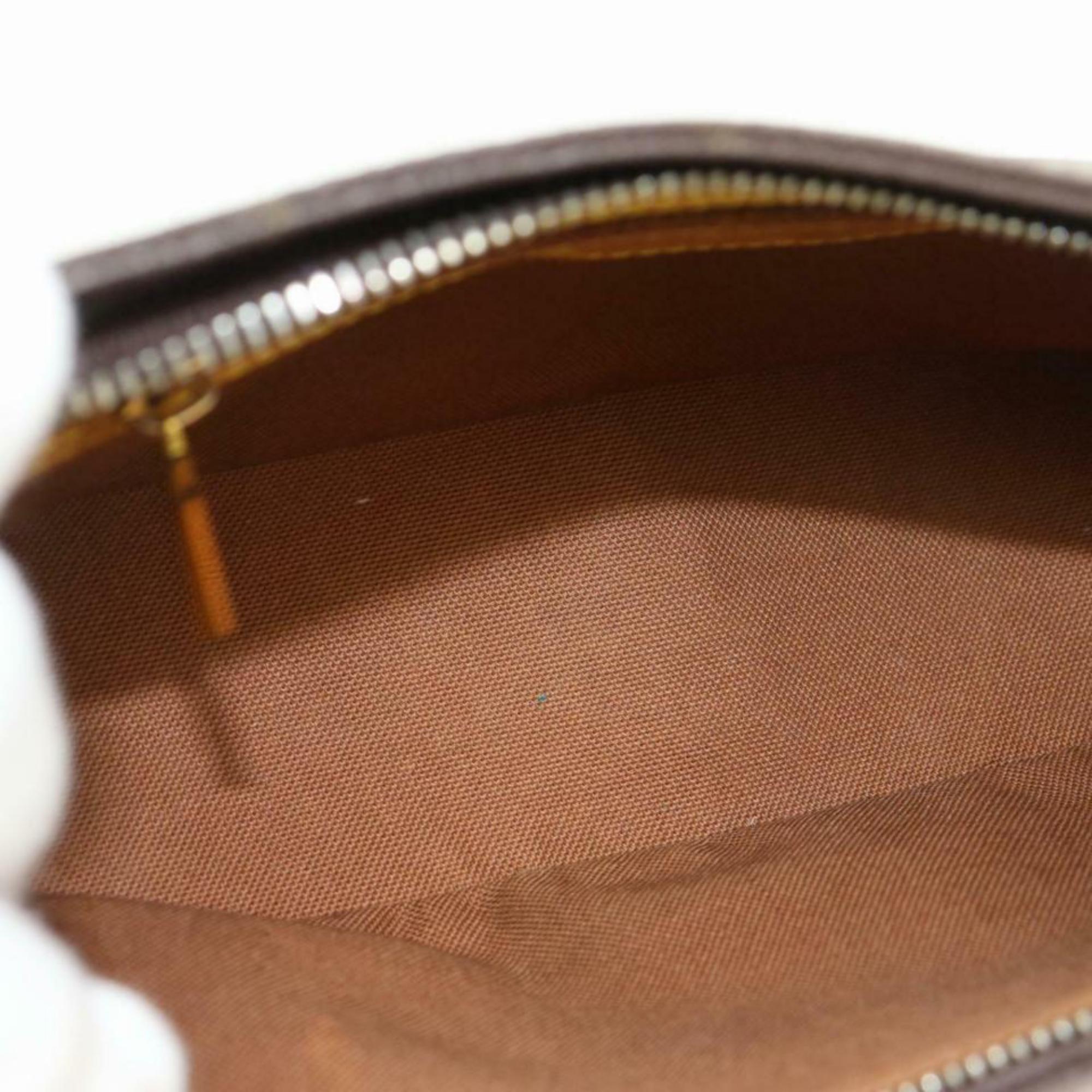 Black Louis Vuitton Trotteur Monogram 870350 Brown Coated Canvas Cross Body Bag For Sale