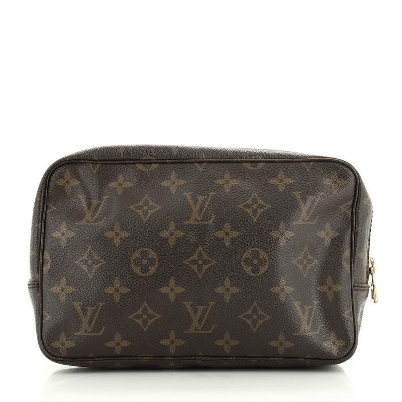 Black Louis Vuitton Trousse Toiletry Pouch Monogram Canvas 23