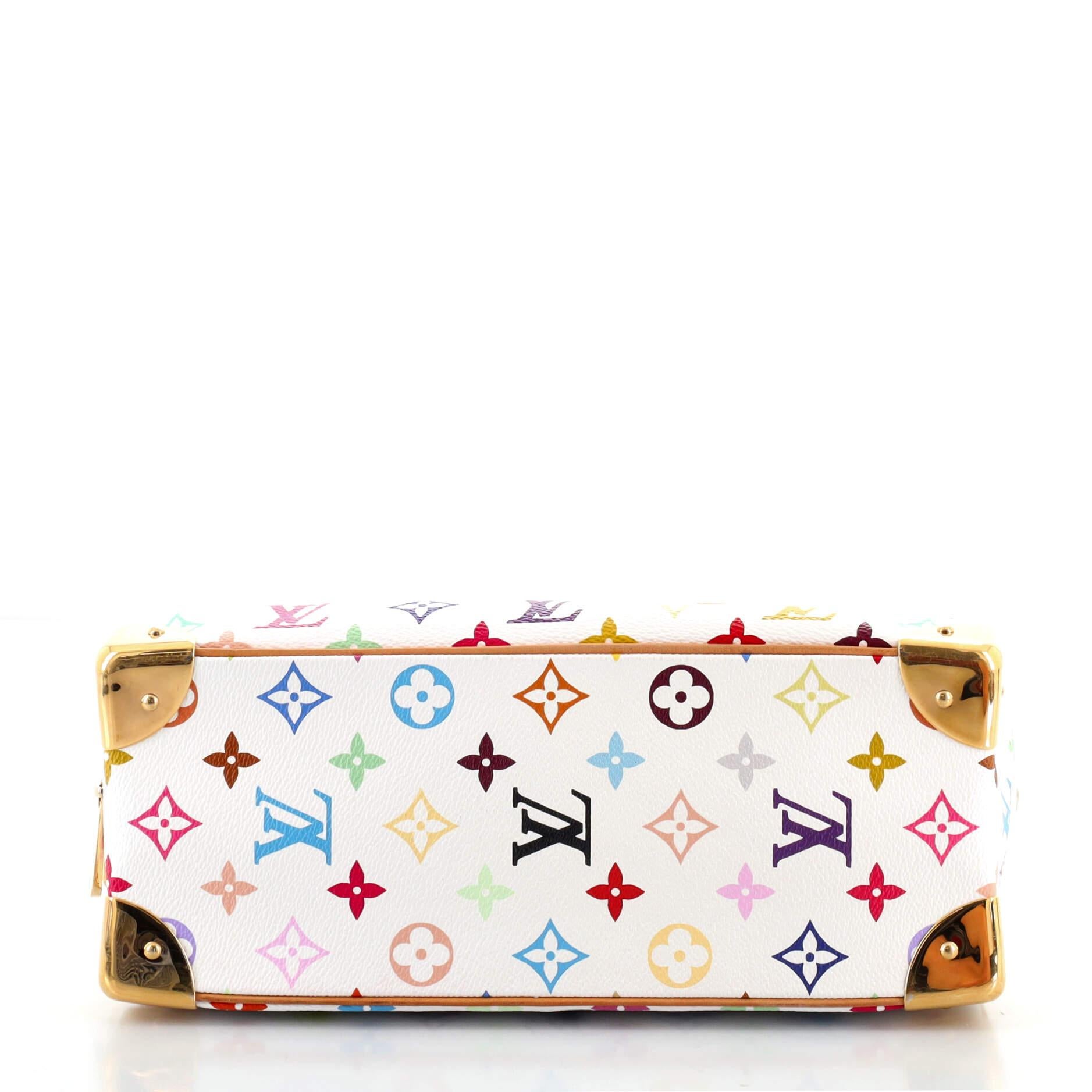 Beige Louis Vuitton Trouville Handbag Monogram Multicolor