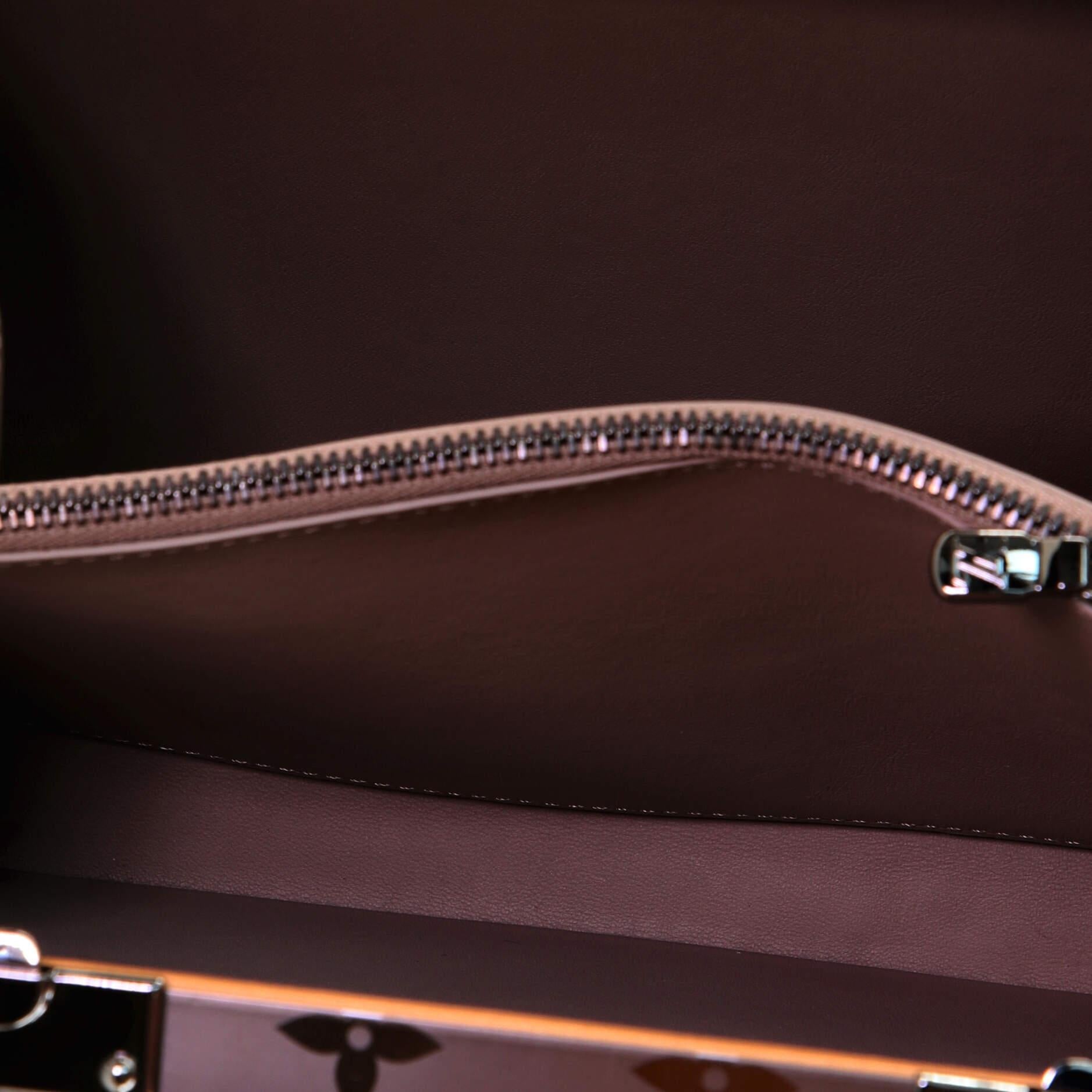 Louis Vuitton Trunk Clutch Box Monogram Titanium In Good Condition In NY, NY