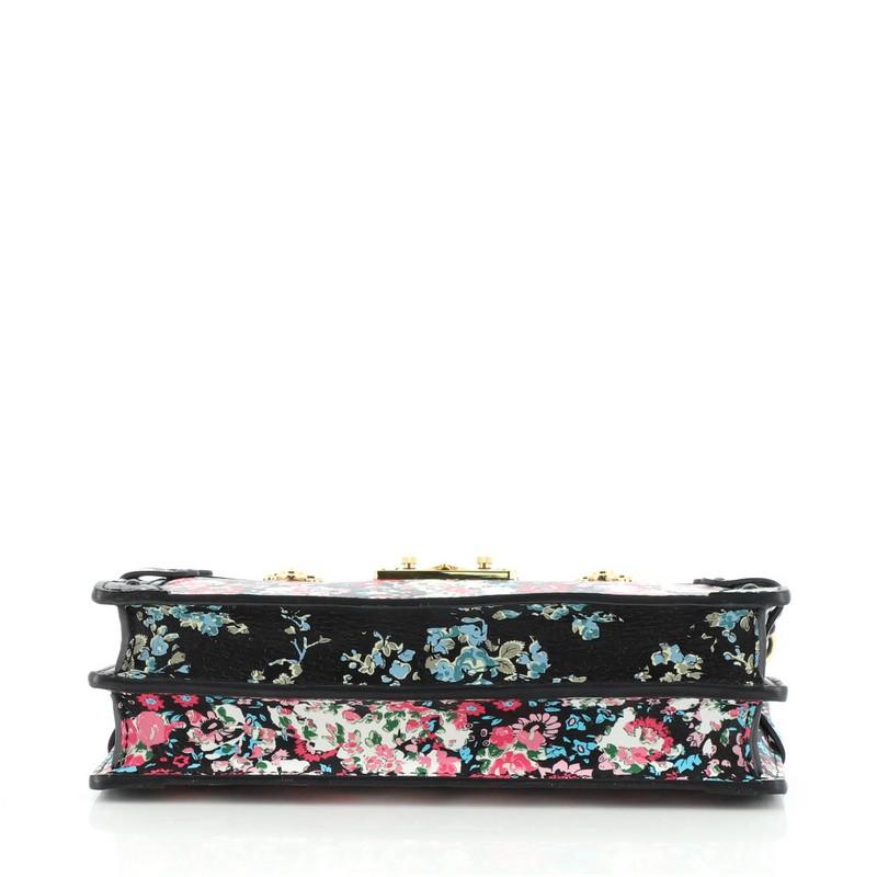 Louis Vuitton Trunk Clutch Floral Print Leather In Good Condition In NY, NY