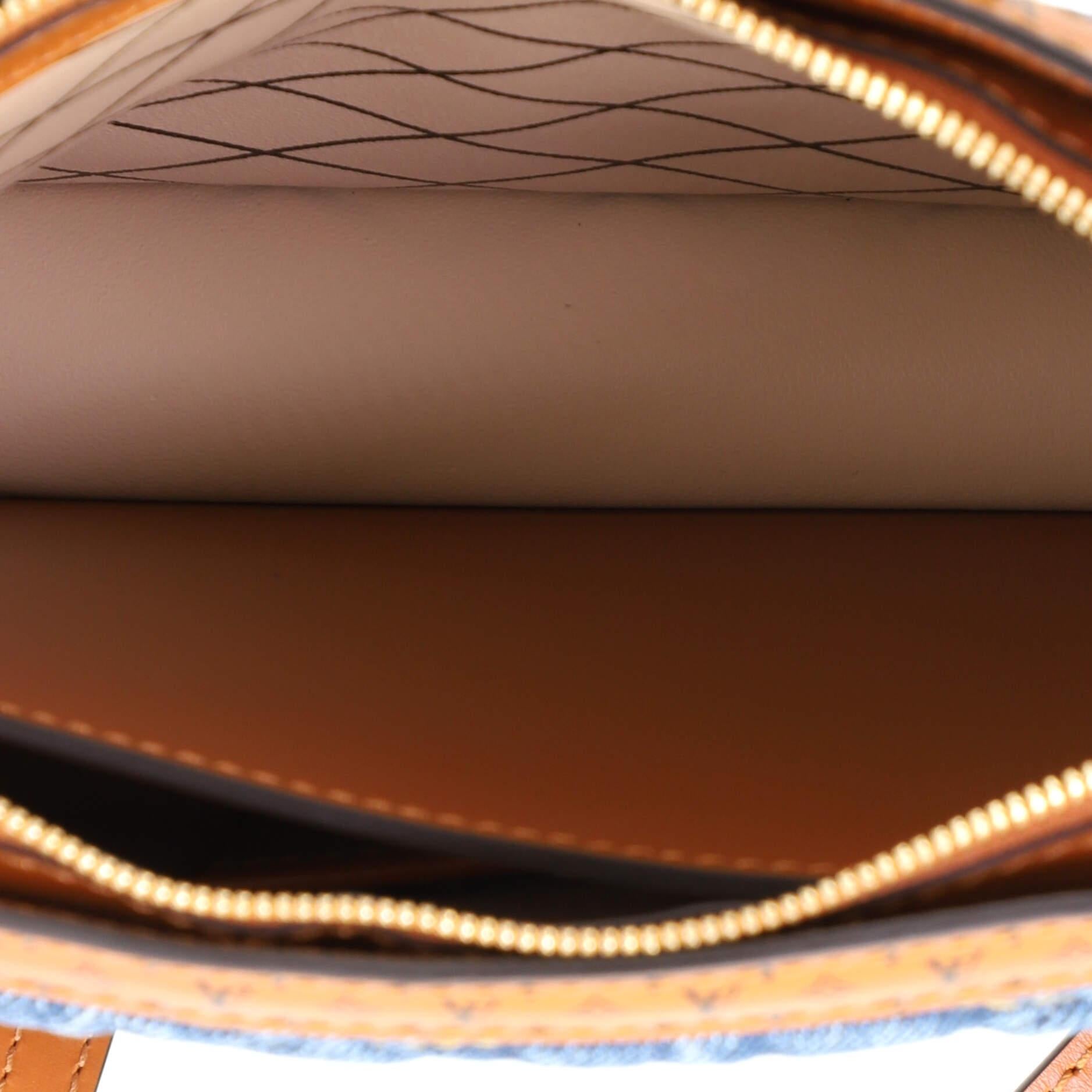 Louis Vuitton Trunk Clutch Malletage Denim with Monogram Leather 2