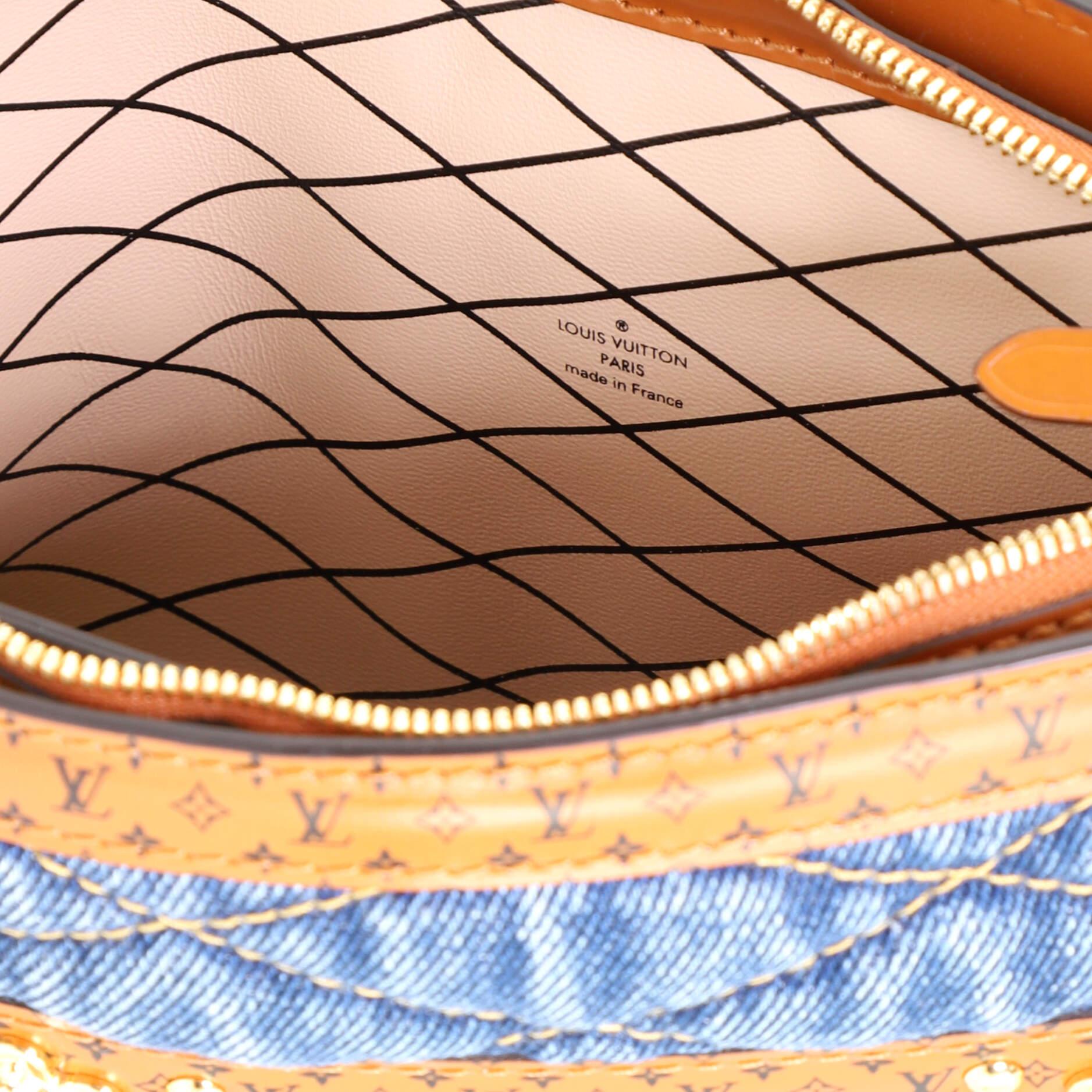Louis Vuitton Trunk Clutch Malletage Denim with Monogram Leather 3