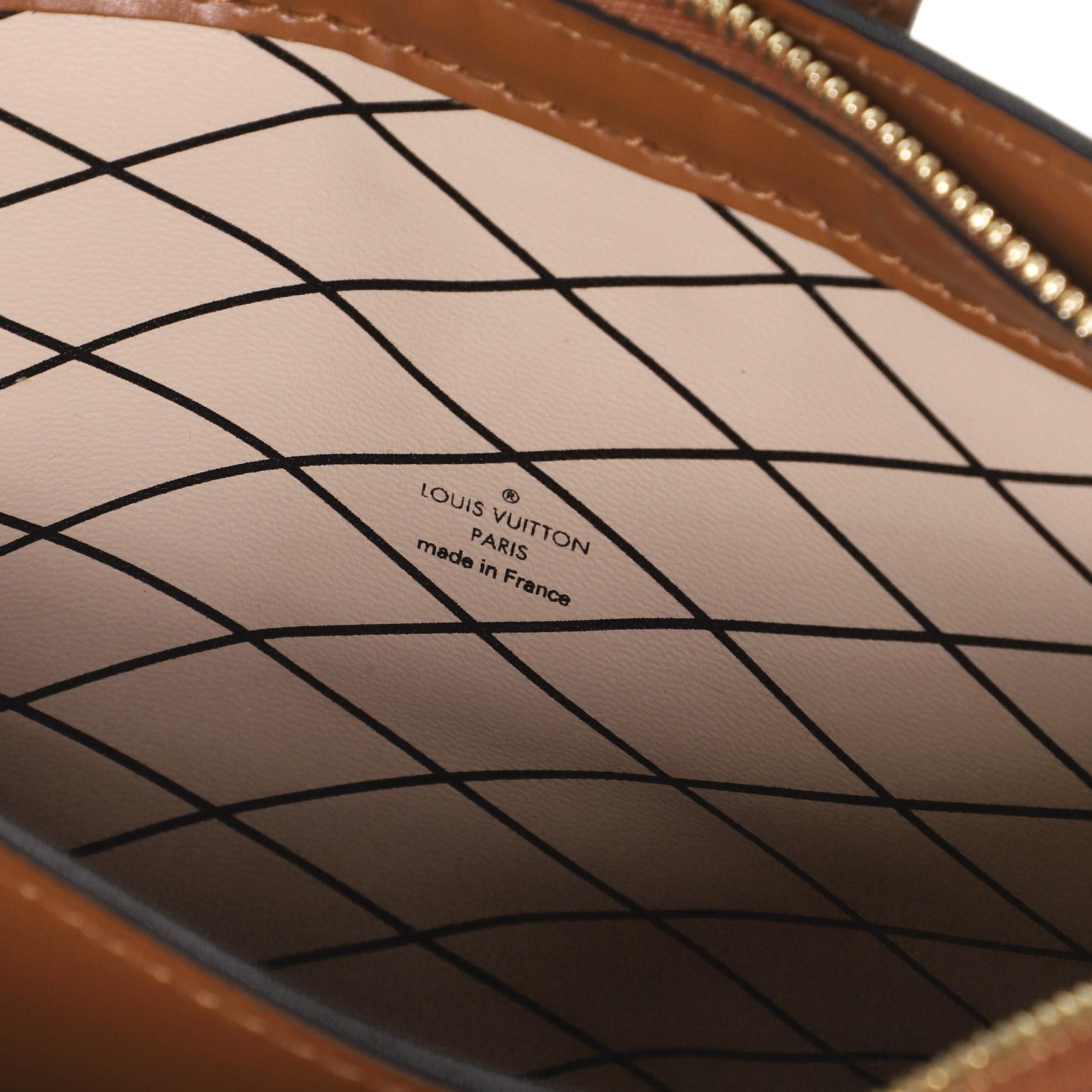 Louis Vuitton Trunk Clutch Malletage Denim with Monogram Leather 4