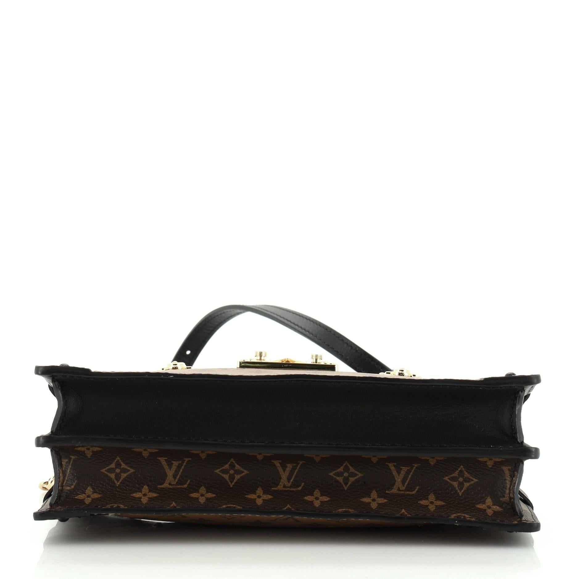 Louis Vuitton Trunk Clutch Reverse Monogram Canvas In Good Condition In NY, NY