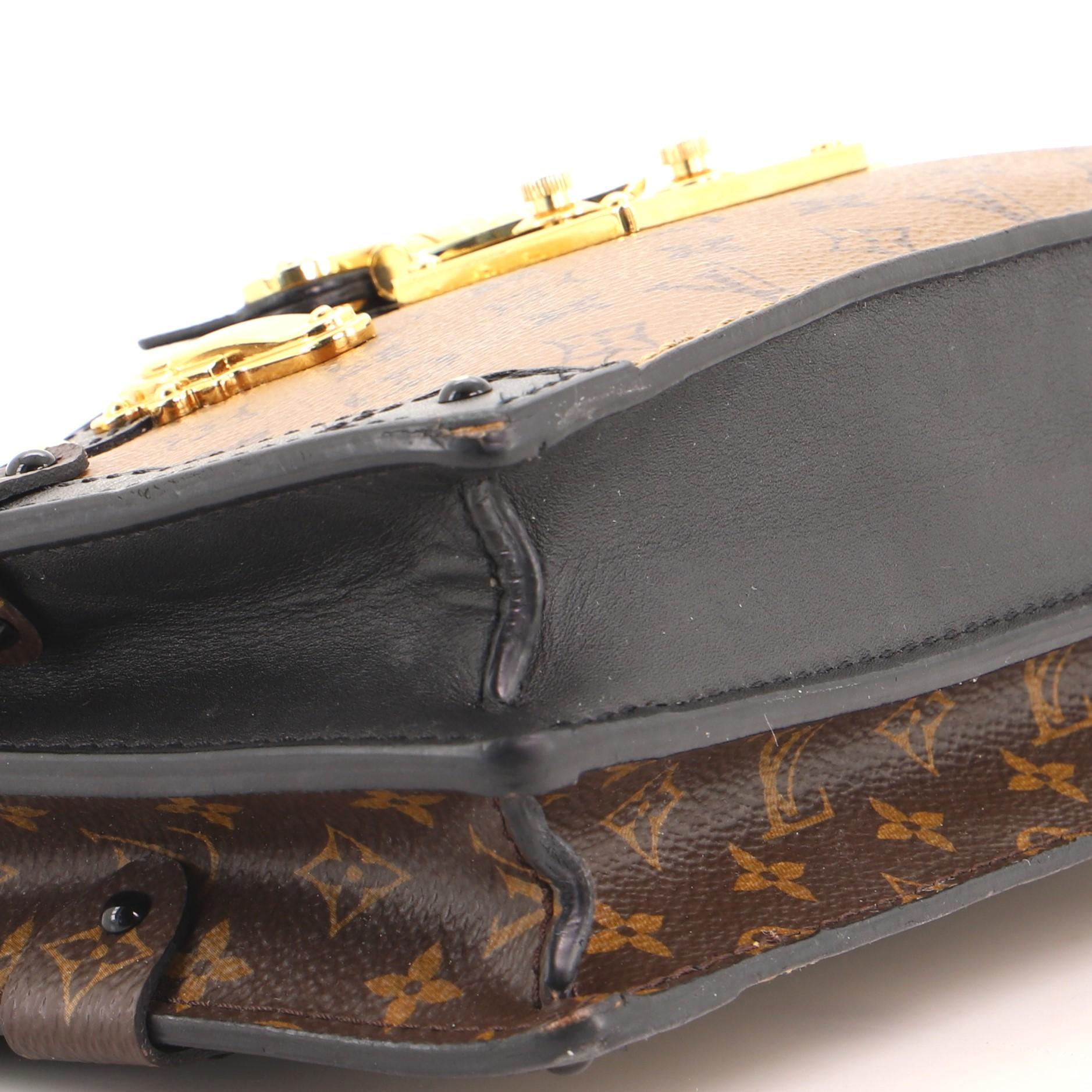 Women's or Men's Louis Vuitton Trunk Clutch Reverse Monogram Canvas