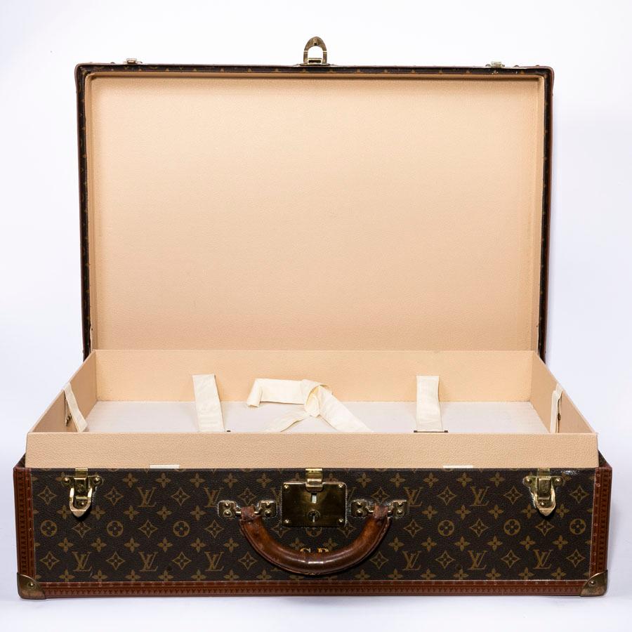 LOUIS VUITTON Koffer / Hartschalenkoffer aus braunem Segeltuch: im Angebot 7
