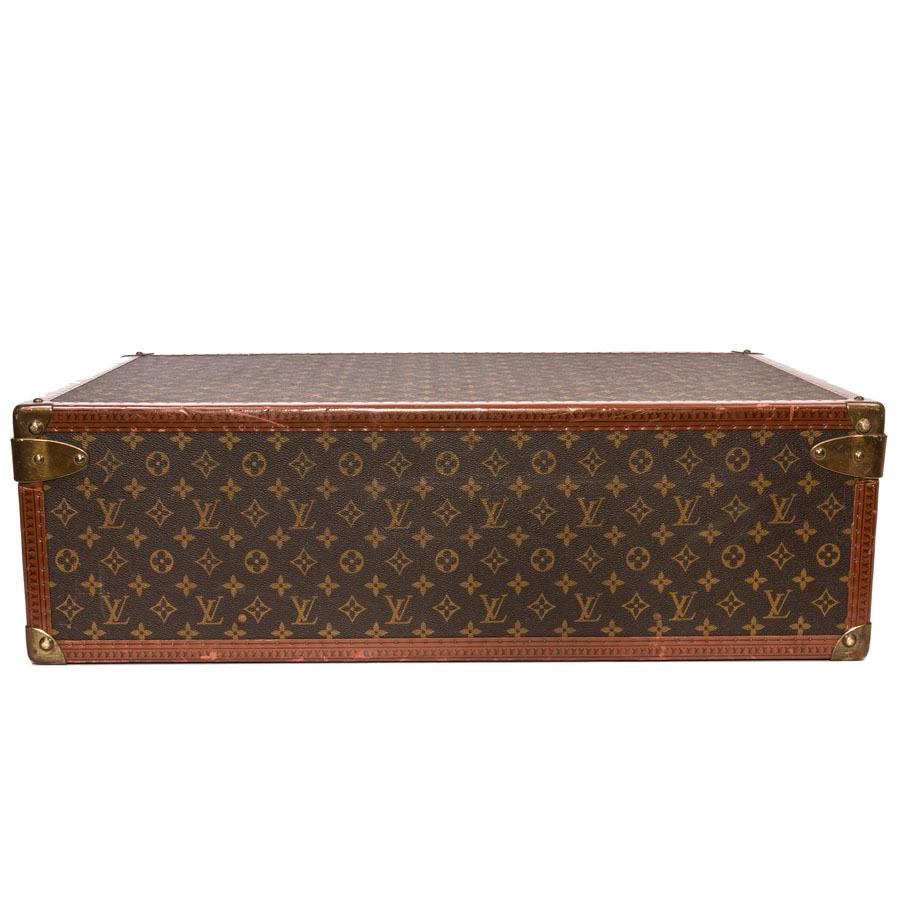 LOUIS VUITTON Koffer / Hartschalenkoffer aus braunem Segeltuch: im Zustand „Gut“ im Angebot in Paris, FR