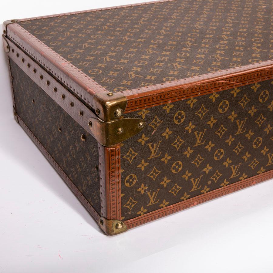 Black LOUIS VUITTON Trunk / Hard Case In Brown Canvas: For Sale