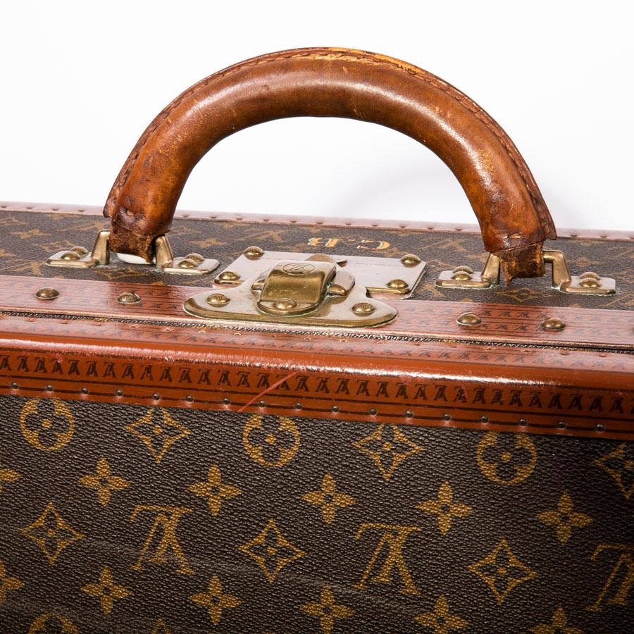 LOUIS VUITTON Koffer / Hartschalenkoffer aus braunem Segeltuch: im Angebot 2