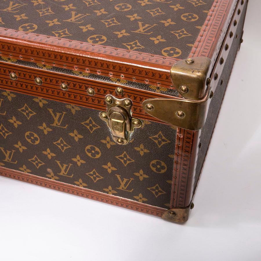 LOUIS VUITTON Koffer / Hartschalenkoffer aus braunem Segeltuch: im Angebot 4