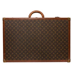 Used LOUIS VUITTON Trunk / Hard Case In Brown Canvas: