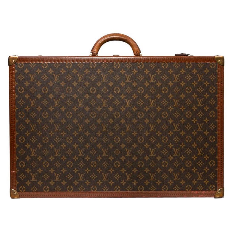 LOUIS VUITTON Trunk / Hard Case In Brown Canvas: For Sale at 1stDibs