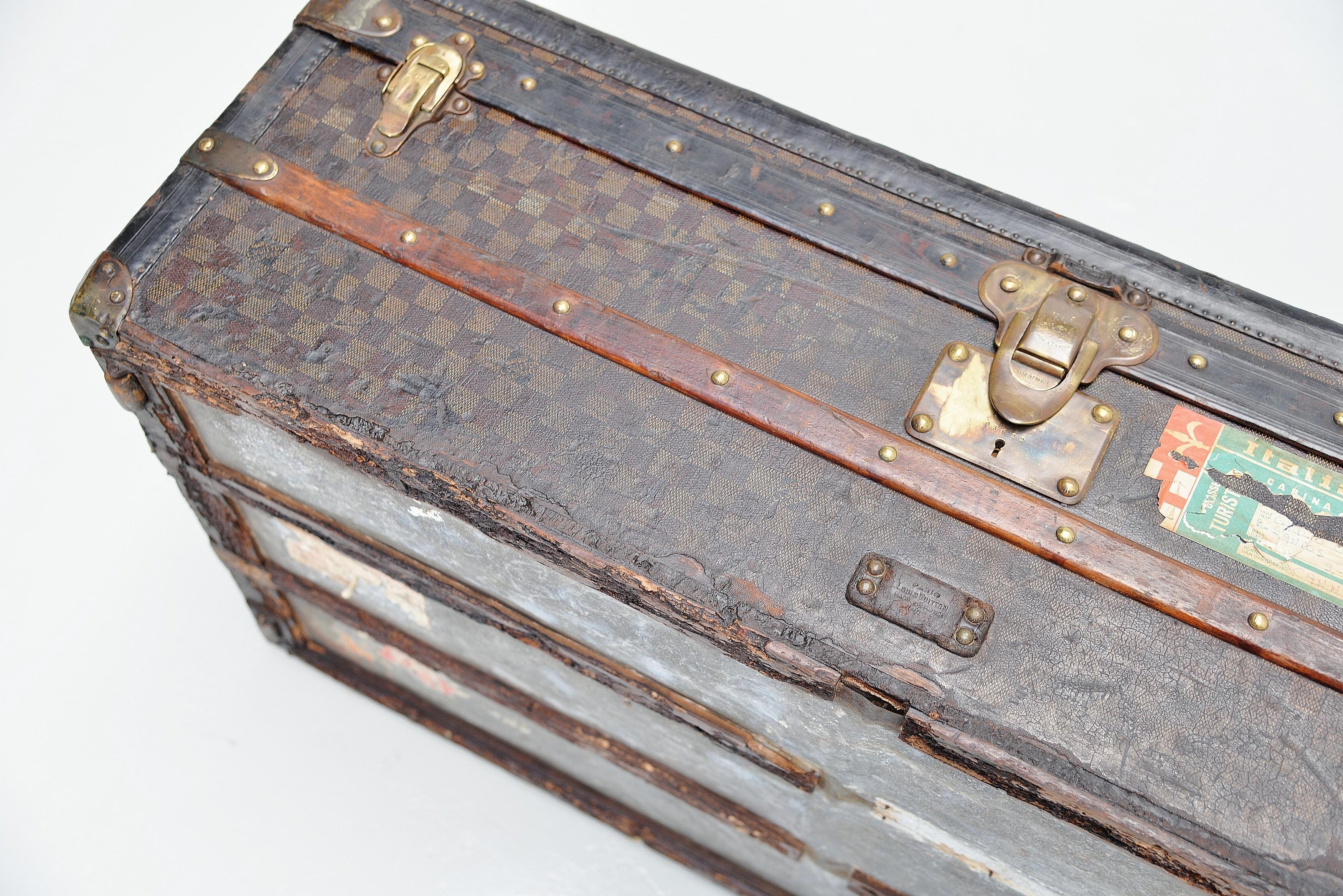 Louis Vuitton Trunk in Damier Canvas, 1910s 5