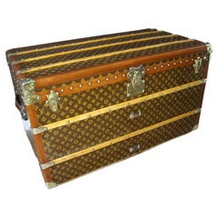 Louis Vuitton-Truhe mit Monogramm, 100 cm Louis Vuitton-Dampfer-Truhe