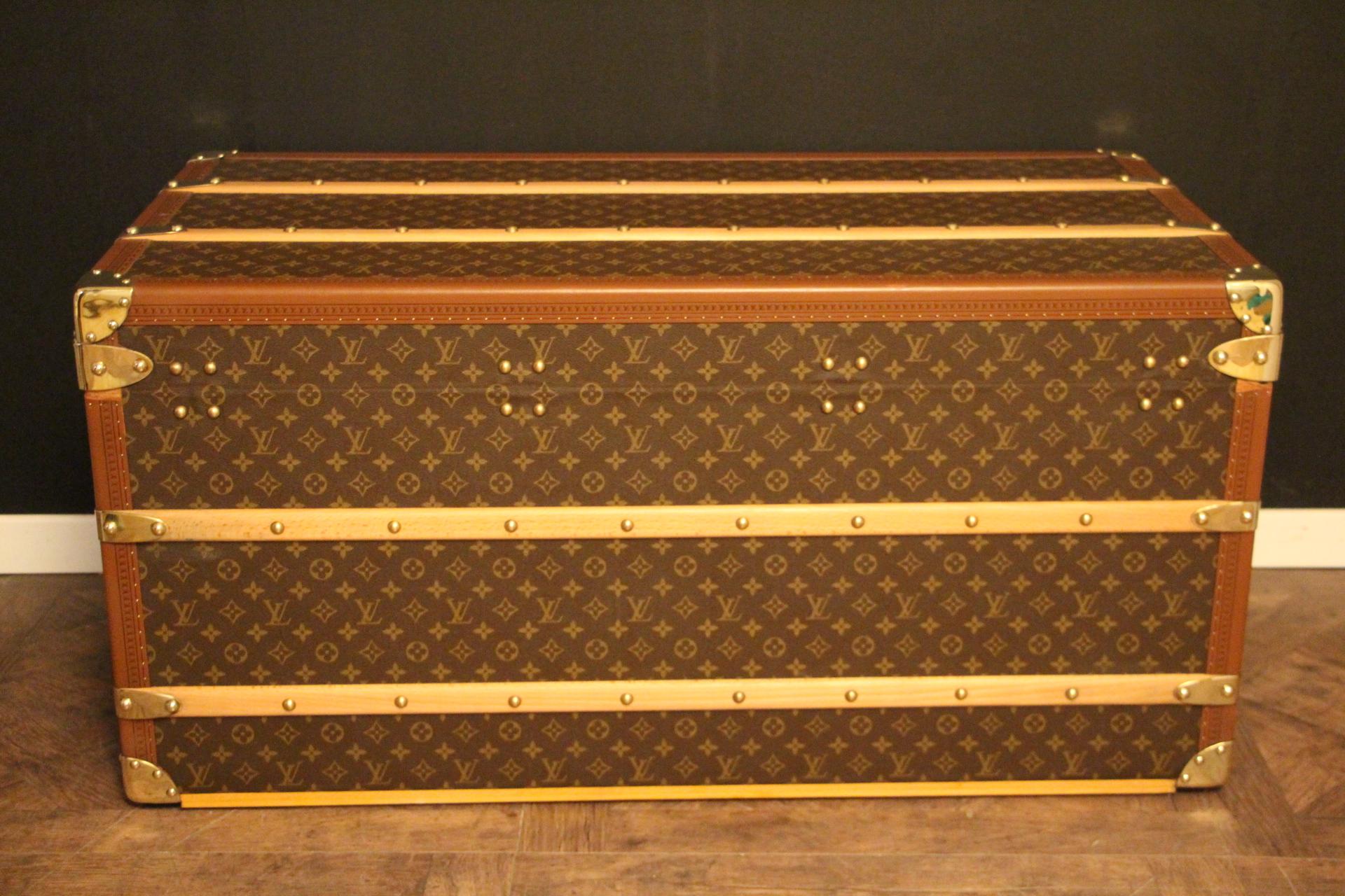Malle à vapeur Louis Vuitton en toile monogrammée, Malle à vapeur Louis Vuitton 10
