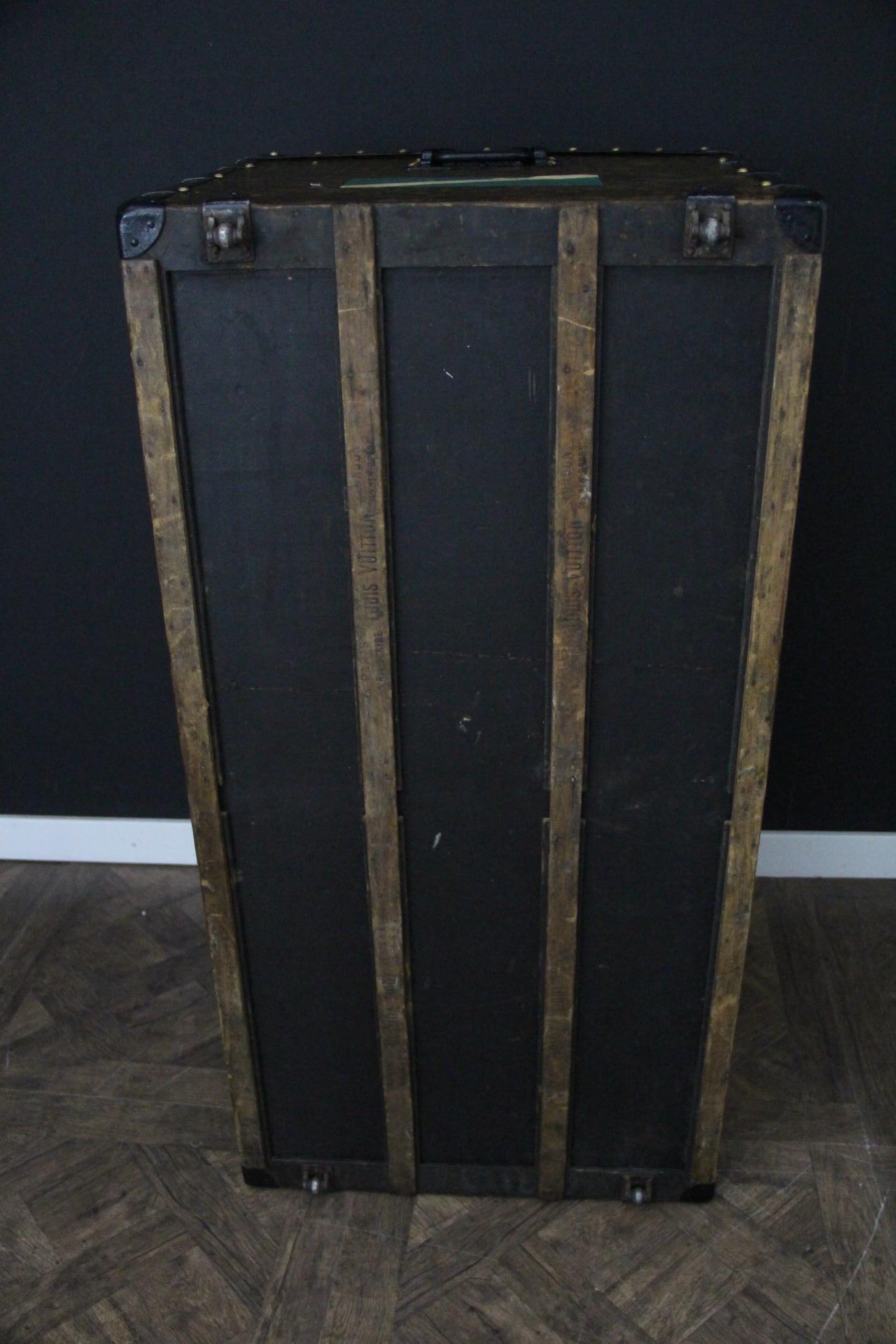 Louis Vuitton-Truhe in Monogramm Segeltuch, Vuitton-Dampfer-Truhe 110 cm im Angebot 13