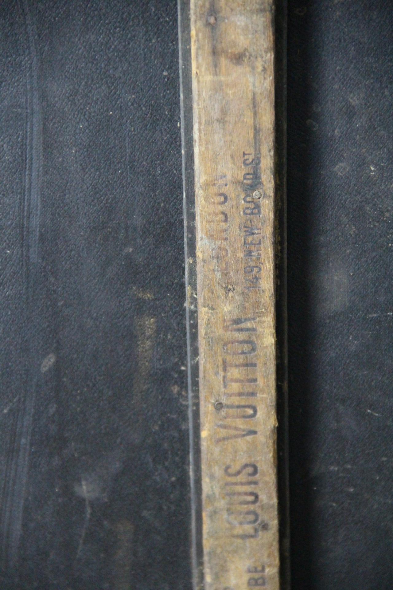 Louis Vuitton-Truhe in Monogramm Segeltuch, Vuitton-Dampfer-Truhe 110 cm im Angebot 14