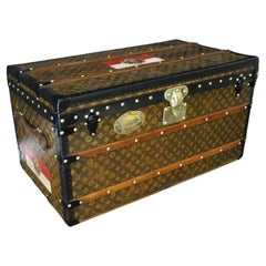 Louis Vuitton Trunk in Monogram Canvas, Vuitton Steamer Trunk 90 cm