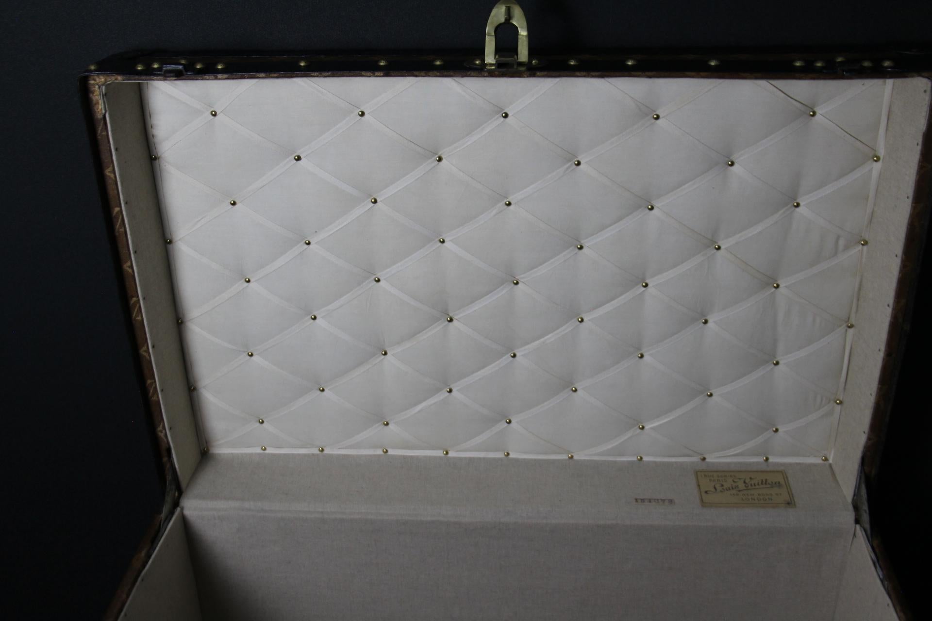 Baúl Louis Vuitton de lona tejida, 75 cm Baúl vaporizador Louis Vuitton en venta 9