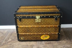 Louis Vuitton Trunk in Woven Canvas, 75 cm Louis Vuitton Steamer Trunk