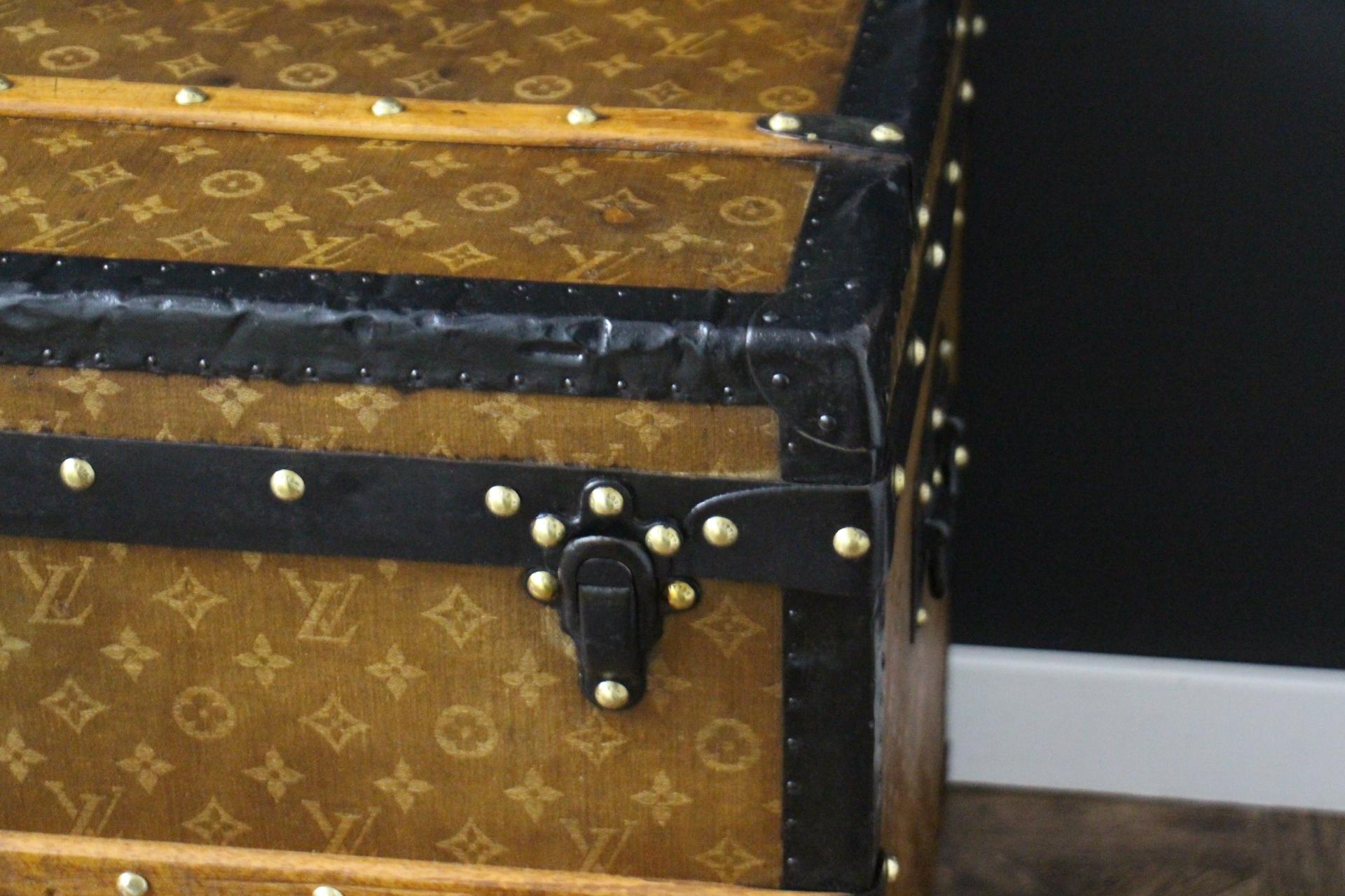 Baúl Louis Vuitton de lona tejida, 75 cm Baúl vaporizador Louis Vuitton siglo XIX en venta