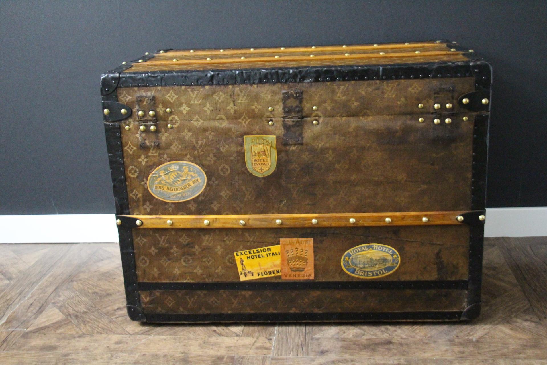 Baúl Louis Vuitton de lona tejida, 75 cm Baúl vaporizador Louis Vuitton en venta 2