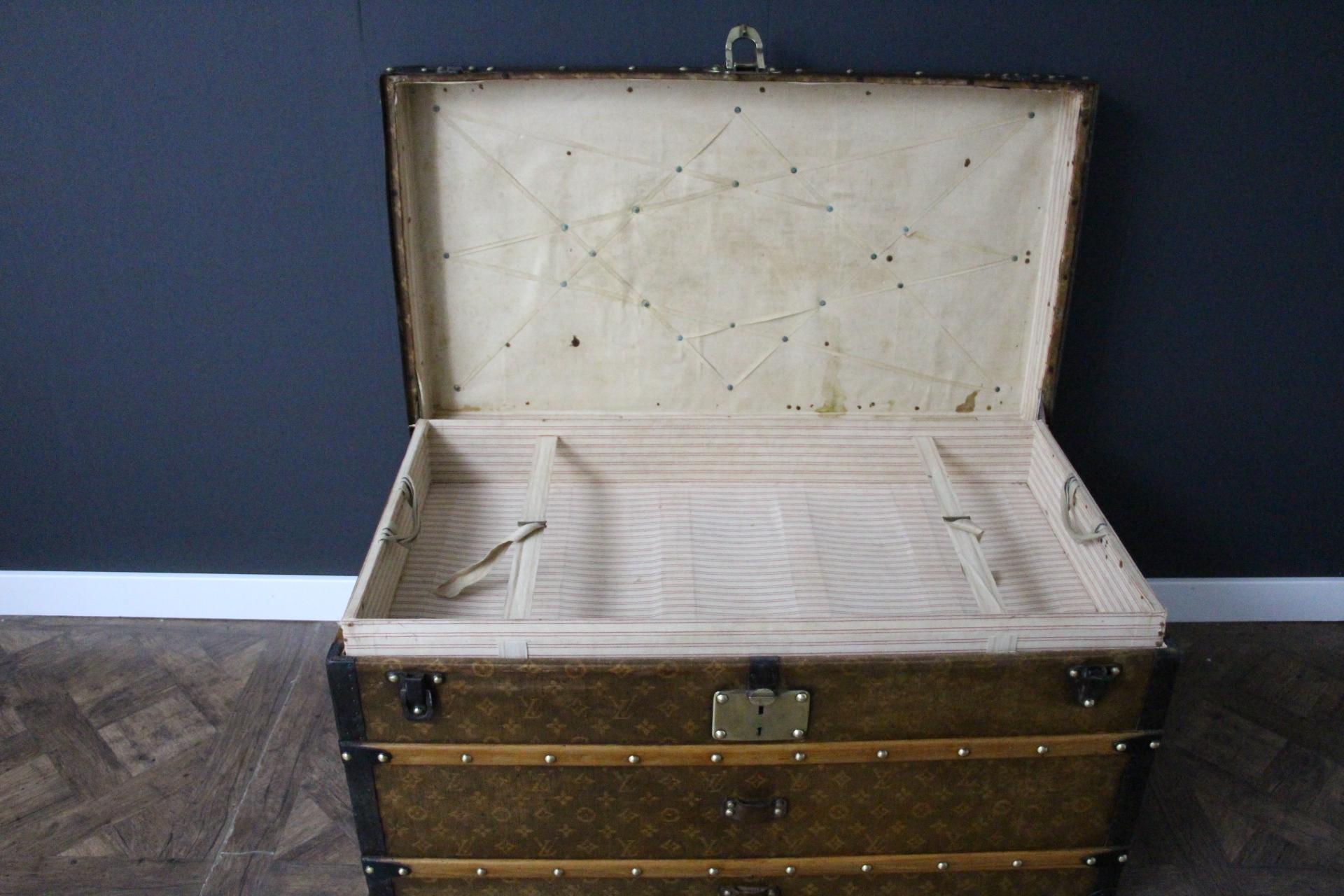 Louis Vuitton Trunk in Woven Canvas, Louis Vuitton Steamer Trunk 2