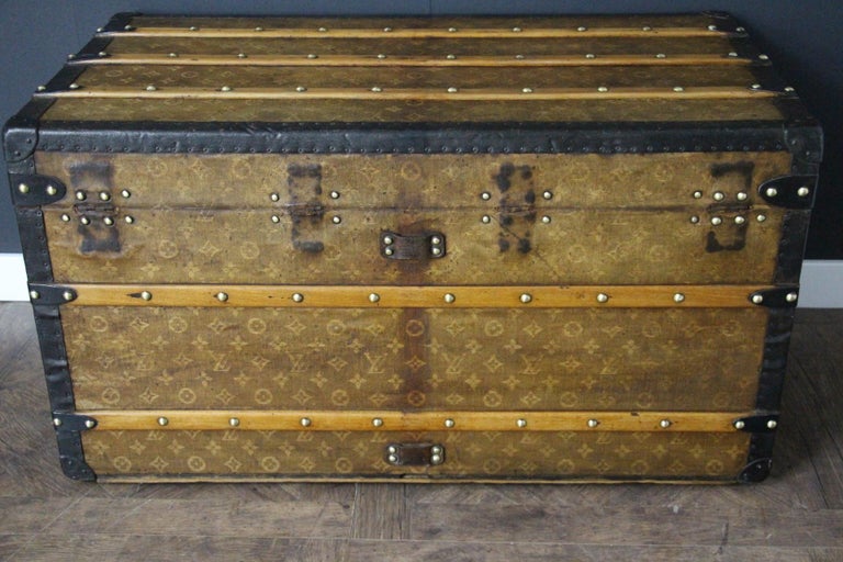 Louis Vuitton Steamer Woven canvas trunk ( original conditions) 