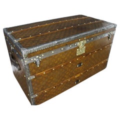 Used Louis Vuitton Trunk in Woven Canvas, Louis Vuitton 100 cm Steamer Trunk