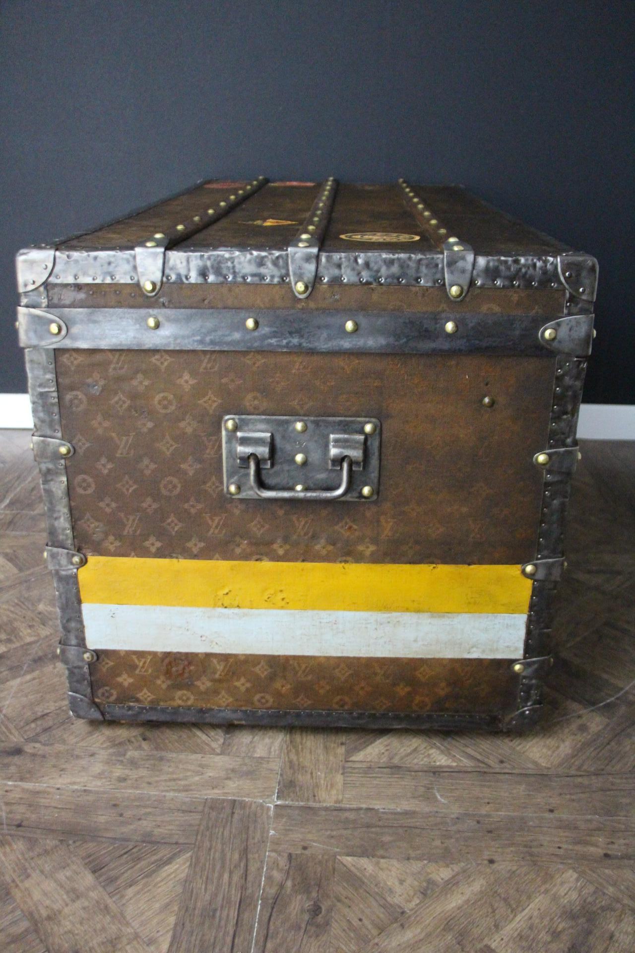 Louis Vuitton Trunk in Woven Canvas, Louis Vuitton 110 cm Steamer Trunk 1