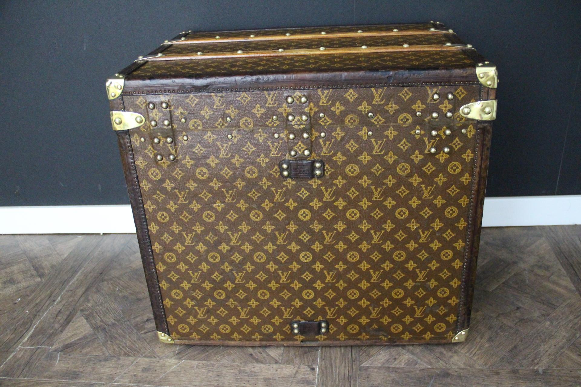 Louis Vuitton-Truhe, Louis Vuitton-Dampfer-Truhe, Louis Vuitton-Hut-Truhe im Angebot 4