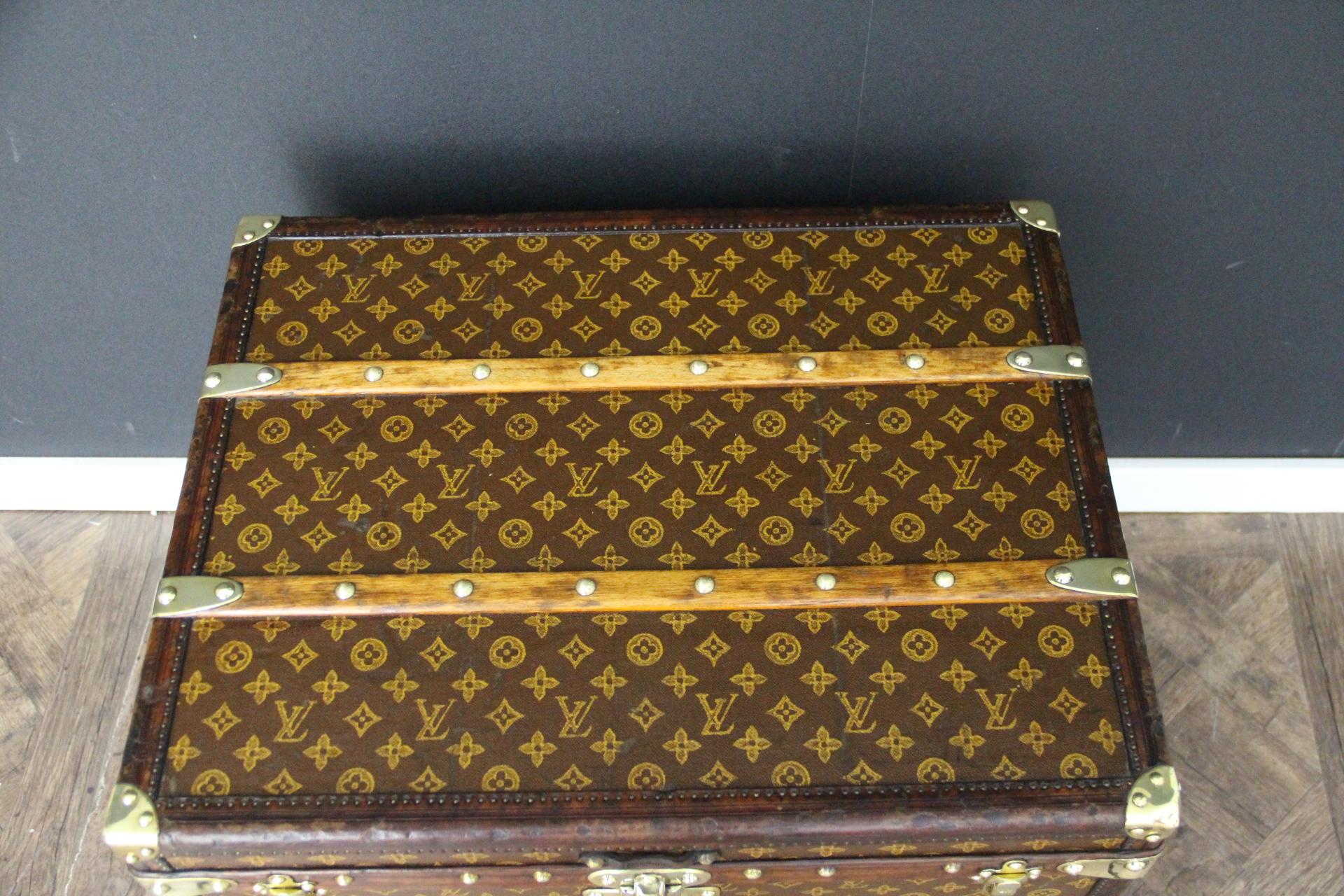 Louis Vuitton-Truhe, Louis Vuitton-Dampfer-Truhe, Louis Vuitton-Hut-Truhe im Angebot 7