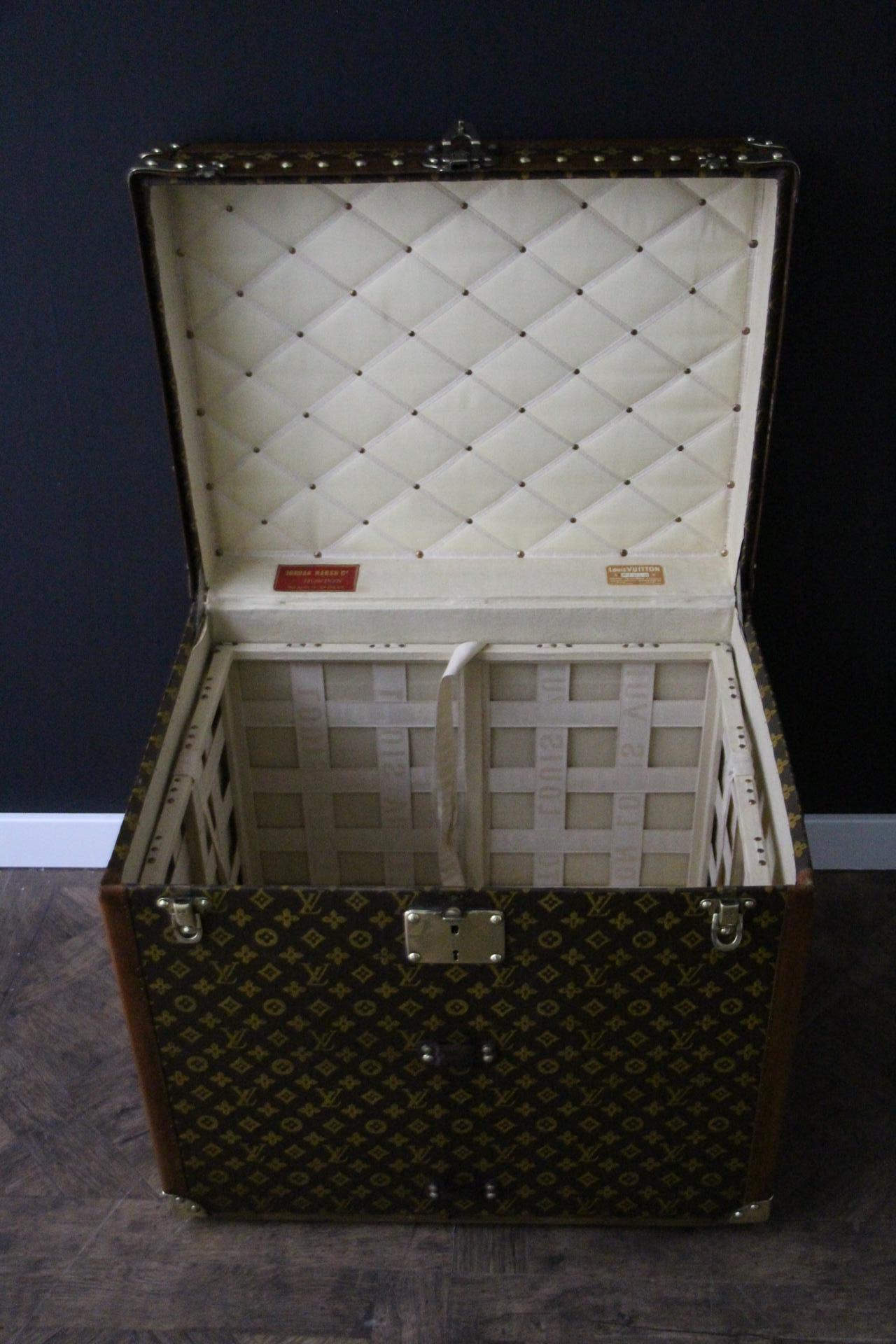 Louis Vuitton-Truhe, Louis Vuitton-Dampfer-Truhe, 62 cm Louis Vuitton-Hut-Truhe im Angebot 8