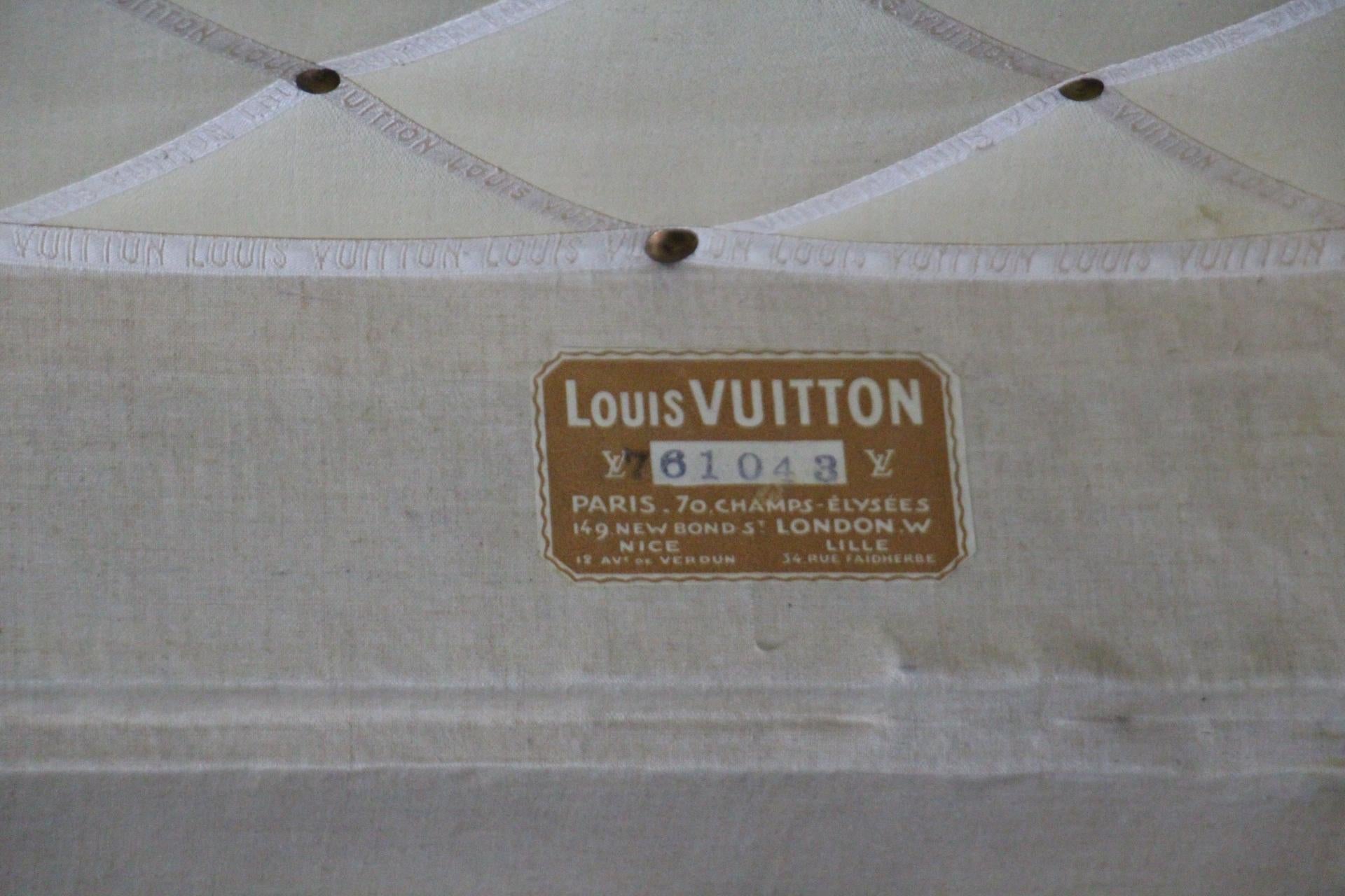 Louis Vuitton-Truhe, Louis Vuitton-Dampfer-Truhe, 62 cm Louis Vuitton-Hut-Truhe im Angebot 9
