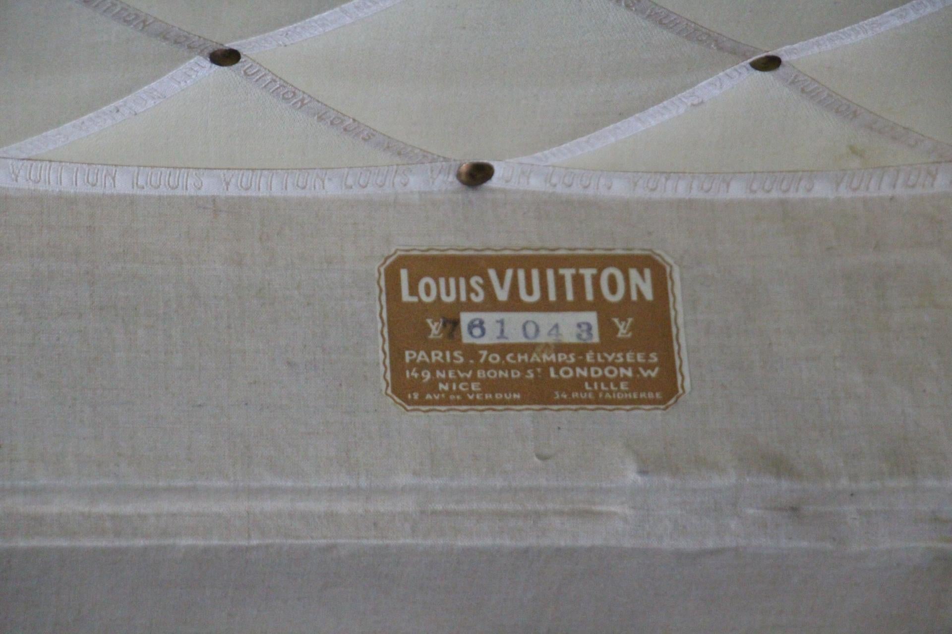 Malle Louis Vuitton, Malle à vapeur Louis Vuitton, Malle à chapeau Louis Vuitton en vente 9