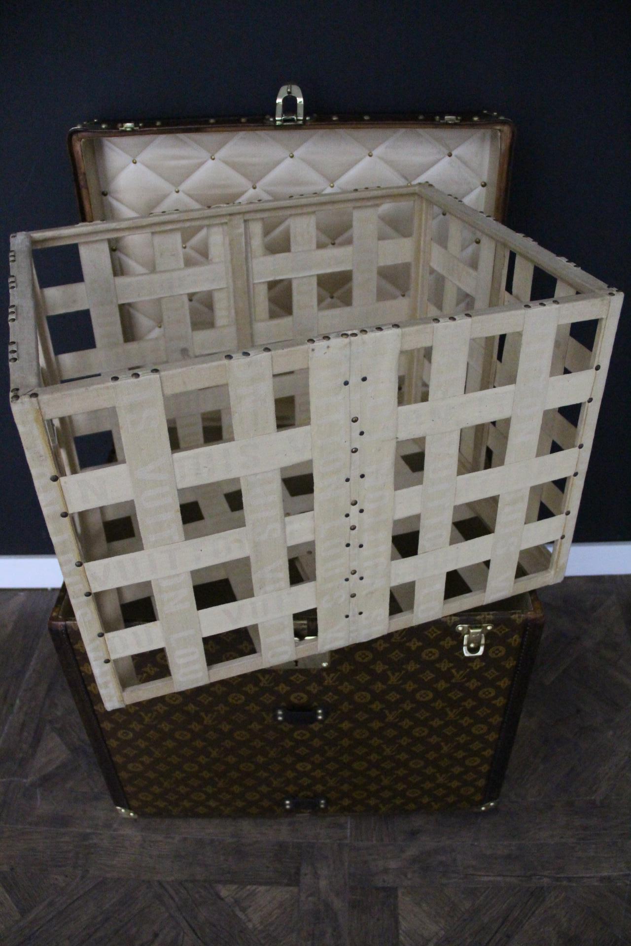 Louis Vuitton-Truhe, Louis Vuitton-Dampfer-Truhe, Louis Vuitton-Hut-Truhe im Angebot 9