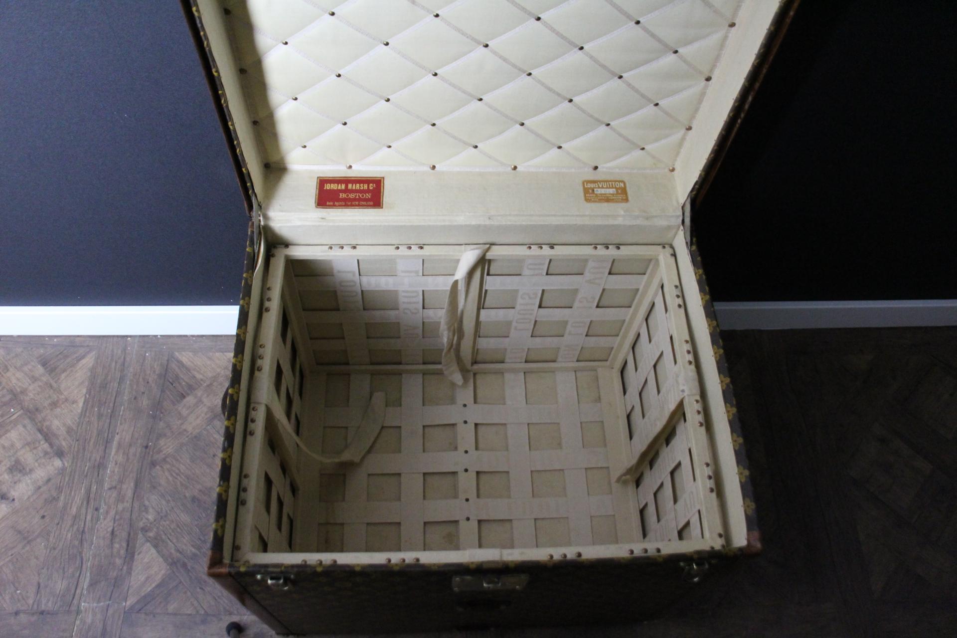 Louis Vuitton-Truhe, Louis Vuitton-Dampfer-Truhe, 62 cm Louis Vuitton-Hut-Truhe im Angebot 11