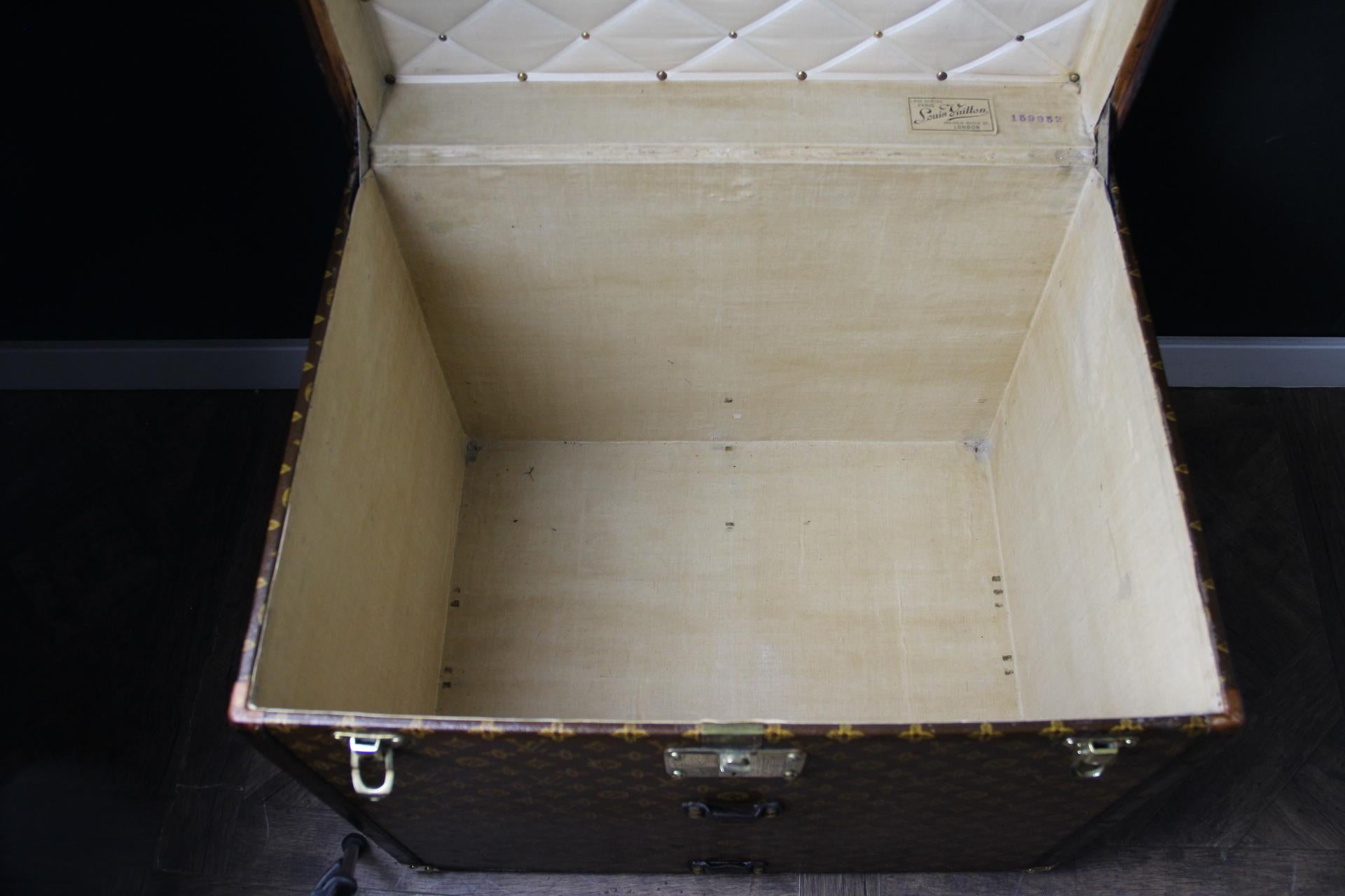 Louis Vuitton-Truhe, Louis Vuitton-Dampfer-Truhe, Louis Vuitton-Hut-Truhe im Angebot 11