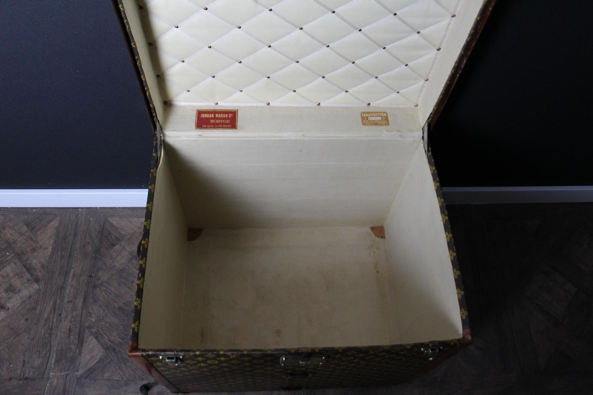 Louis Vuitton-Truhe, Louis Vuitton-Dampfer-Truhe, 62 cm Louis Vuitton-Hut-Truhe im Angebot 12